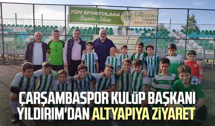 Çarşambaspor Kulüp Başkanı Özkan Yıldırım'dan altyapıya ziyaret 