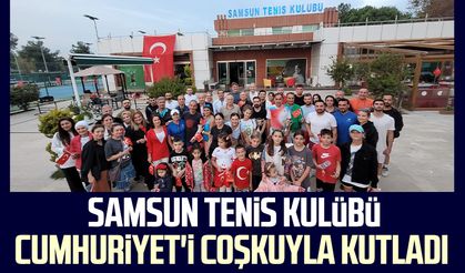 Samsun Tenis Kulübü Cumhuriyet'i coşkuyla kutladı 