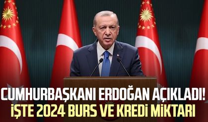 Cumhurbaşkanı Erdoğan, yeni burs ve kredi miktarlarını açıkladı! İşte 2024 burs ve kredi miktarı