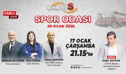 Spor Odası 17 Ocak Çarşamba Kanal S ekranlarında