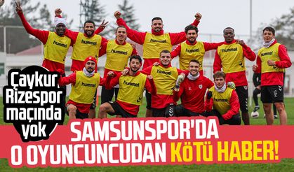 Samsunspor'da Alim Öztürk'ten kötü haber! Çaykur Rizespor maçında yok