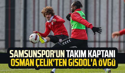 Samsunspor'un takım kaptanı Osman Çelik'ten Gisdol'a övgü