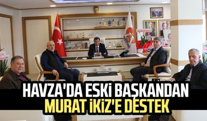 Havza'da eski başkan Tuncer Keskin'den, Murat İkiz'e destek