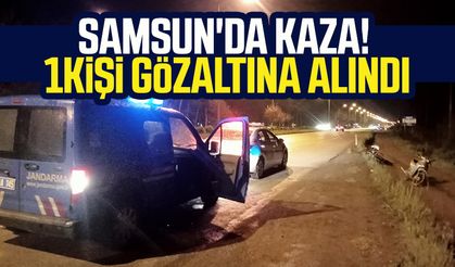 Samsun'da kaza! Sürücü gözaltına alındı