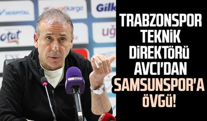 Trabzonspor Teknik Direktörü Abdullah Avcı'dan Samsunspor'a övgü!