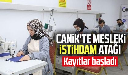 Canik'te mesleki istihdam atağı