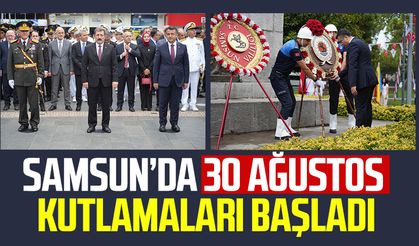 Samsun’da 30 Ağustos Zafer Bayramı kutlamaları başladı