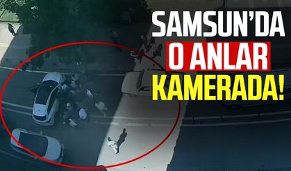 Samsun'da ölümden döndüler! O anlar kamerada