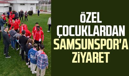 Özel çocuklardan Samsunspor'a ziyaret