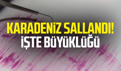 Karadeniz'de deprem oldu: AFAD'dan açıklama