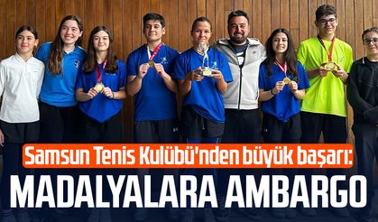 Samsun Tenis Kulübü'nden büyük başarı: Madalyalara ambargo