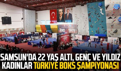 Samsun'da 22 Yaş Altı, Genç ve Yıldız Kadınlar Türkiye Boks Şampiyonası