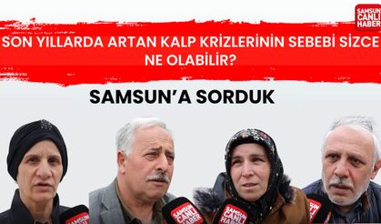 Samsun'a sorduk: Sizce son yıllarda artan kalp krizlerinin sebebi sizce ne olabilir?