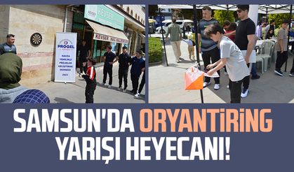 Samsun'da oryantiring yarışı heyecanı!