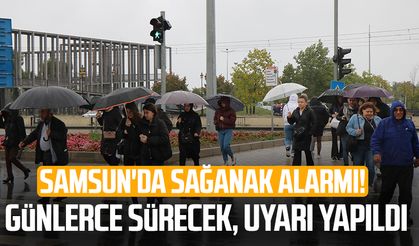 Samsun'da sağanak alarmı! Günlerce sürecek, uyarı yapıldı