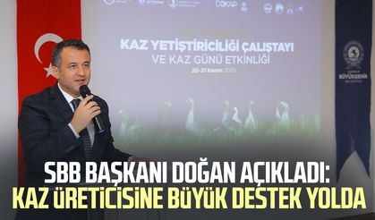 Başkan Halit Doğan açıkladı: Kaz üreticisine büyük destek yolda