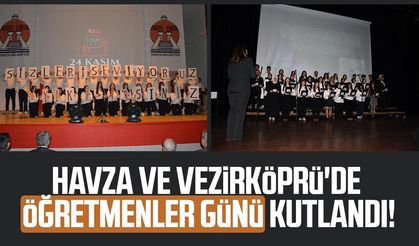 Havza ve Vezirköprü'de Öğretmenler Günü kutlandı!