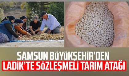 Samsun Büyükşehir’den Ladik’te sözleşmeli tarım atağı