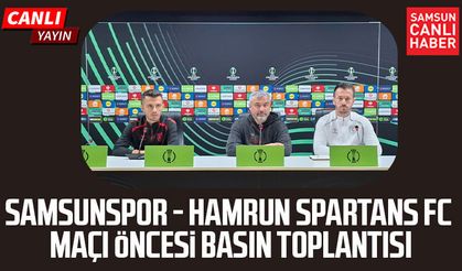 Samsunspor - Hamrun Spartans FC maçı öncesi basın toplantısı