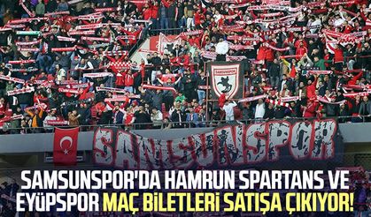 Samsunspor'da Hamrun Spartans ve Eyüpspor maç biletleri satışa çıkıyor!