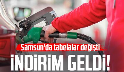 Akaryakıta indirim geldi: Samsun'da tabelalar değişti