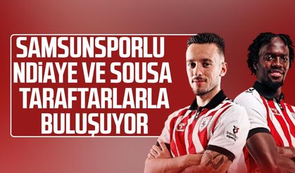 Samsunsporlu Cherif Ndiaye ve Afonso Sousa taraftarlarla buluşuyor