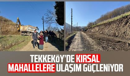 Tekkeköy’de kırsal mahallelere ulaşım güçleniyor
