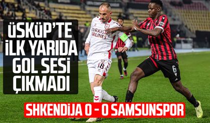 Üsküp’te ilk yarıda gol sesi çıkmadı! KF Shkendija: 0 - Samsunspor: 0