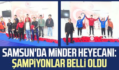 Samsun'da minder heyecanı: Şampiyonlar belli oldu