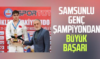 Samsunlu genç şampiyondan büyük başarı
