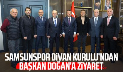 Samsunspor Divan Kurulu’ndan Başkan Halit Doğan’a ziyaret