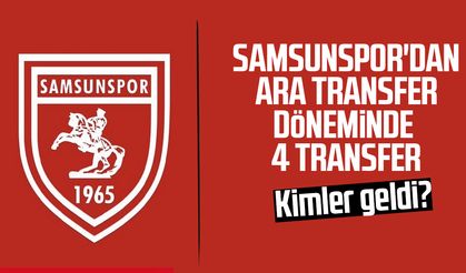 Samsunspor'dan ara transfer döneminde 4 transfer