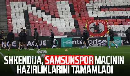 Shkendija, Samsunspor maçının hazırlıklarını tamamladı