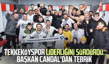 Tekkeköyspor liderliğini sürdürdü: Başkan Candal'dan tebrik