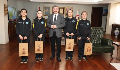 Özel sporcular Samsun’da! Vali Orhan Tavlı'ya ziyaret