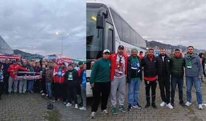 Samsunspor ve Rizespor taraftarlarından dostluk mesajı