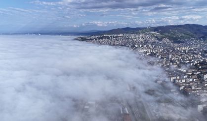 Samsun’da “sis denizi” büyüledi! Karadeniz kayboldu