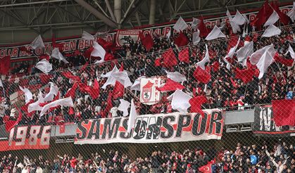 Samsunspor tribünlerinden görsel şölen!