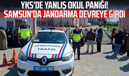 YKS'de yanlış okul paniği! Samsun'da jandarma devreye girdi