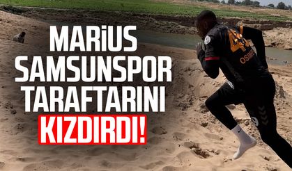 Marius Samsunspor taraftarını kızdırdı! Osimhen detayı