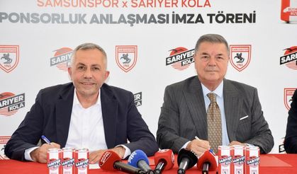 Samsunspor'un yeni sponsoru Sarıyer Kola oldu