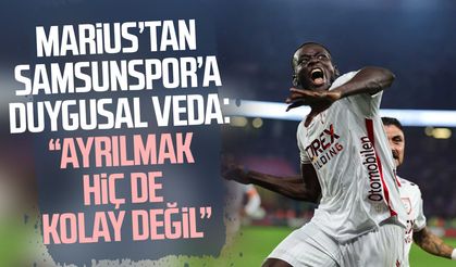 Marius’tan Samsunspor’a duygusal veda: “Ayrılmak hiç de kolay değil”