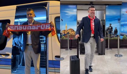 Samsunspor'un yeni teknik direktörü Samsun'da