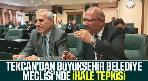 Atilla Tekcan'dan Samsun Büyükşehir Belediyesi Meclisi'nde İhale Tepkisi