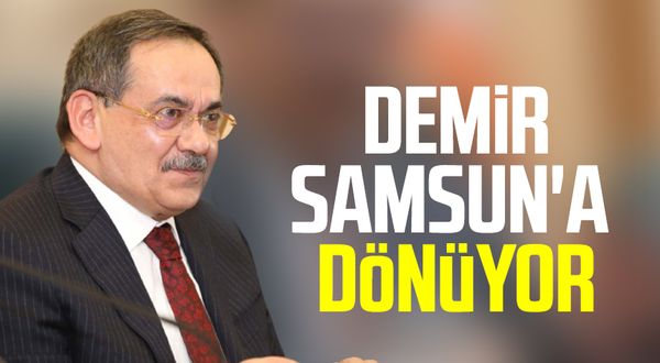 Büyükşehir Belediyesi Başkanı Mustafa Demir Samsun'a dönüyor
