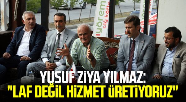 Samsun Milletvekili Yusuf Ziya Yılmaz:"Laf değil hizmet üretiyoruz"