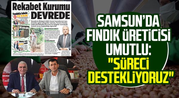 Samsun'da fındık üreticisi umutlu: "Süreci destekliyoruz"