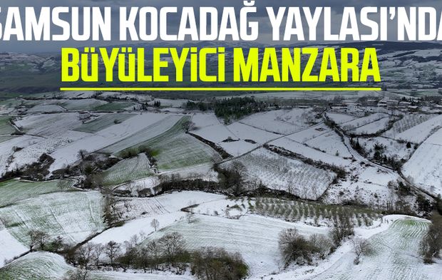 Samsun Kocadağ Yaylası’nda büyüleyici manzara