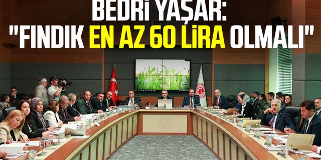 İYİ Parti Samsun Milletvekili Bedri Yaşar: "Fındık en az 60 lira olmalı"