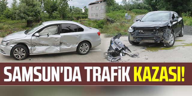 Samsun'da trafik kazası! 